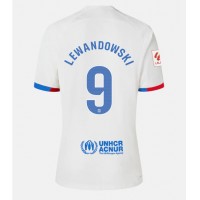 Camiseta Barcelona Robert Lewandowski #9 Visitante Equipación 2023-24 manga corta